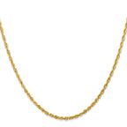 Leslie's 10k 2.25mm Diamond-Cut Lightweight Rope Chain - Image 2
