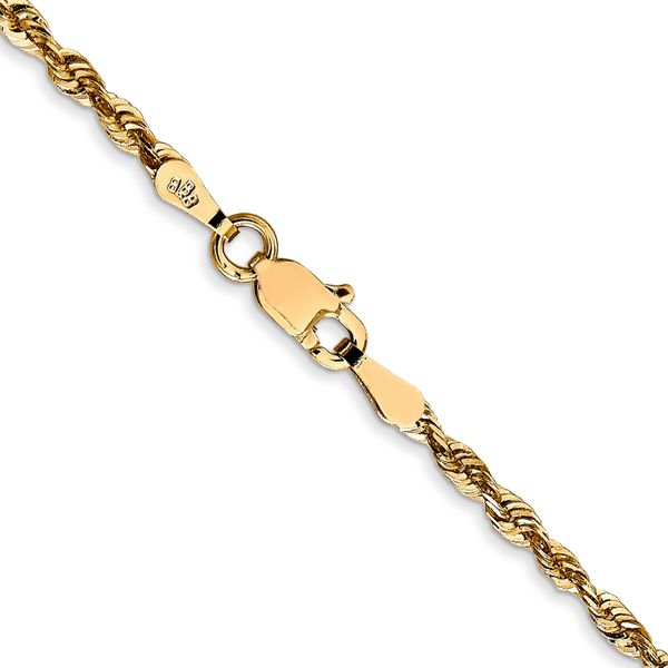 Leslie's 10k 2.25mm Diamond-Cut Lightweight Rope Chain - Image 3