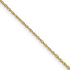 Leslie's 10k 1mm Singapore Chain