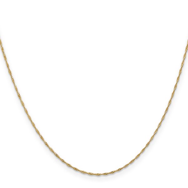 Leslie's 10k 1mm Singapore Chain - Image 2
