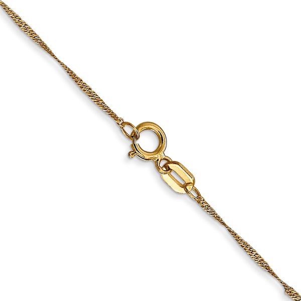 Leslie's 10k 1mm Singapore Chain - Image 3