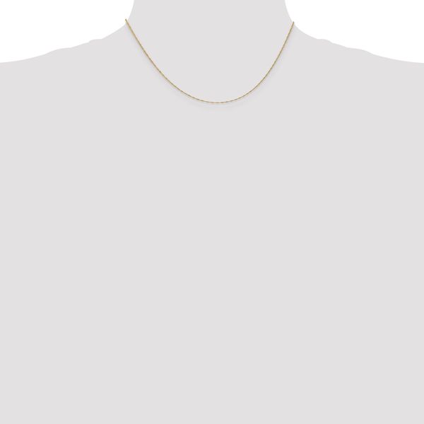Leslie's 10k 1mm Singapore Chain - Image 4