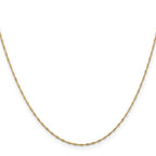 Leslie's 10k 1mm Singapore Chain - Image 2
