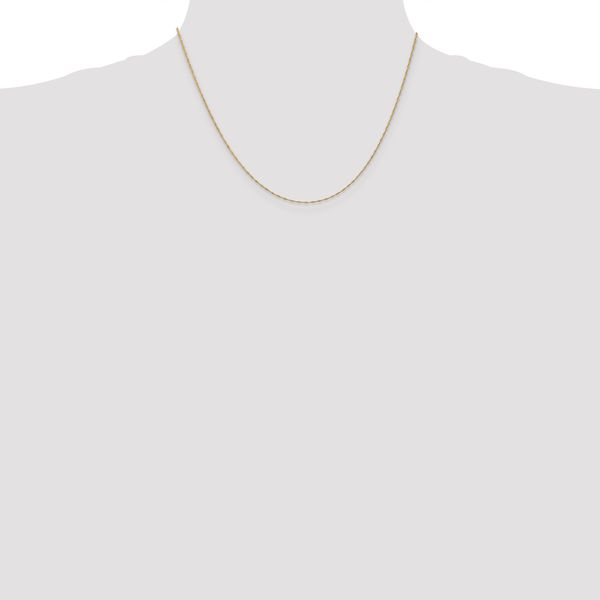 Leslie's 10k 1mm Singapore Chain - Image 4