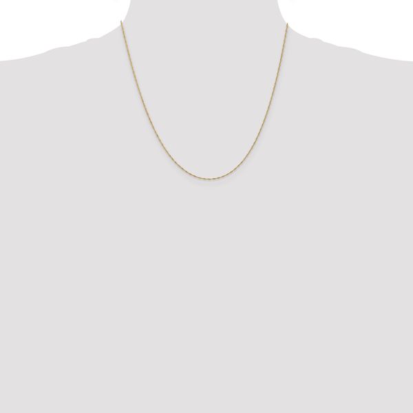 Leslie's 10k 1mm Singapore Chain - Image 4