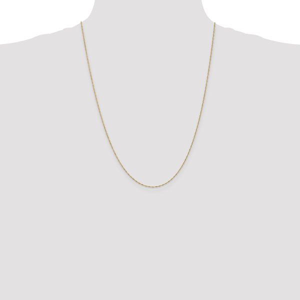 Leslie's 10k 1mm Singapore Chain - Image 4