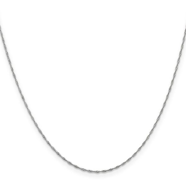 Leslie's 10k WG 1mm Singapore Chain - Image 2