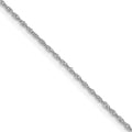 Leslie's 10k WG 1mm Singapore Chain