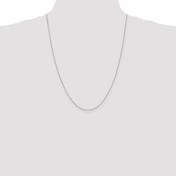 Leslie's 10k WG 1mm Singapore Chain - Image 4