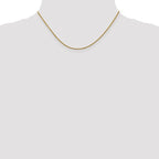 Leslie's 10k 1mm Sparkle Singapore Chain - Image 4