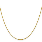 Leslie's 10k 1mm Sparkle Singapore Chain - Image 2