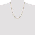 Leslie's 10k 1mm Sparkle Singapore Chain - Image 4
