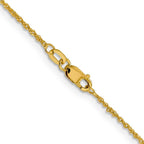 Leslie's 10k 1mm Sparkle Singapore Chain - Image 3