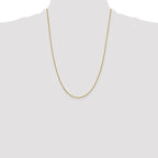 Leslie's 10k 1mm Sparkle Singapore Chain - Image 4