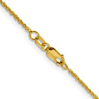 Leslie's 10k 1.3mm Sparkle Singapore Chain - Image 3