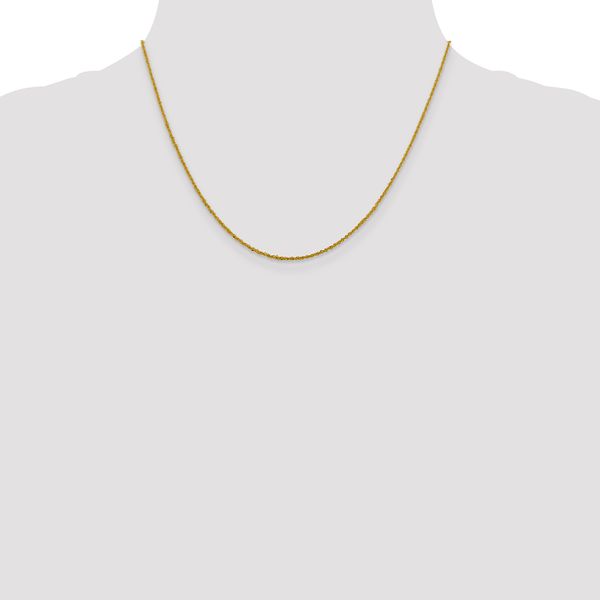 Leslie's 10k 1.3mm Sparkle Singapore Chain - Image 4