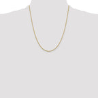 Leslie's 10k 1.3mm Sparkle Singapore Chain - Image 4
