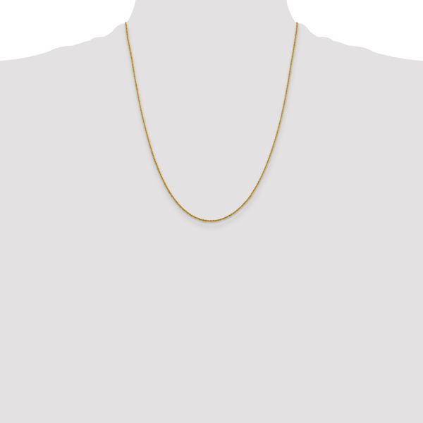 Leslie's 10k 1.3mm Sparkle Singapore Chain - Image 4