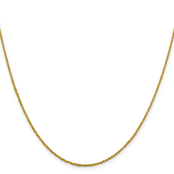 Leslie's 10k 1.3mm Sparkle Singapore Chain - Image 2
