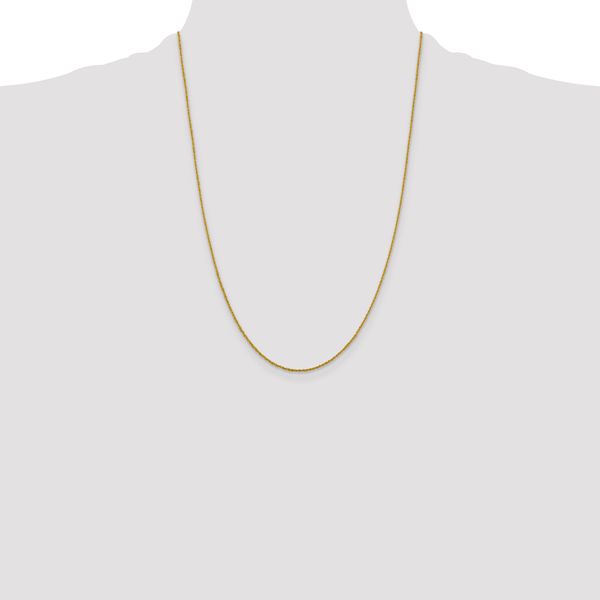 Leslie's 10k 1.3mm Sparkle Singapore Chain - Image 4