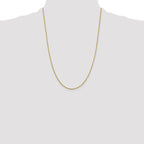 Leslie's 10k 1.3mm Sparkle Singapore Chain - Image 4