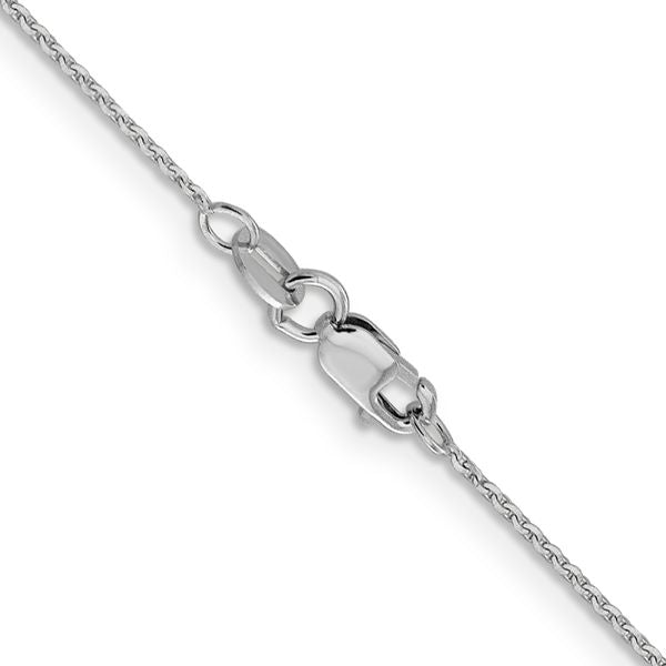 Leslie's 10k White Gold 1.0 mm D/C Cable Chain - Image 3