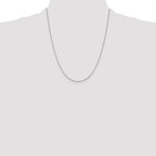 Leslie's 10k White Gold 1.0 mm D/C Cable Chain - Image 4