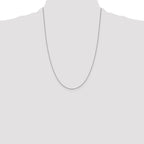 Leslie's 10k White Gold 1.0 mm D/C Cable Chain - Image 4