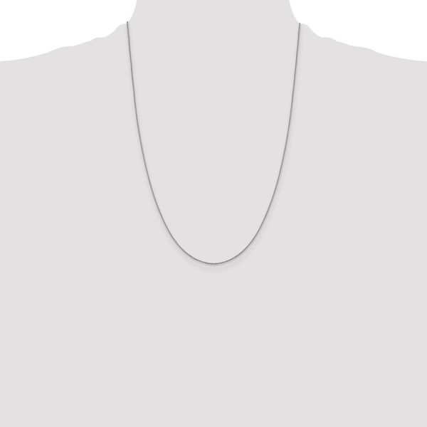 Leslie's 10k White Gold 1.0 mm D/C Cable Chain - Image 4