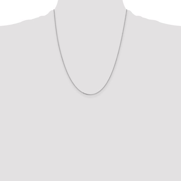 Leslie's 10k White Gold 1.05mm D/C Cable Chain - Image 4