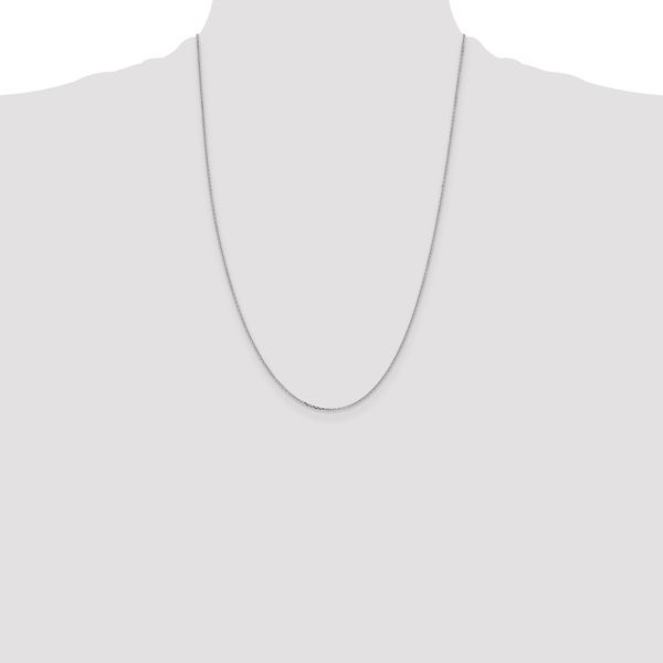Leslie's 10k White Gold 1.05mm D/C Cable Chain - Image 4