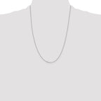 Leslie's 10k White Gold 1.05mm D/C Cable Chain - Image 4