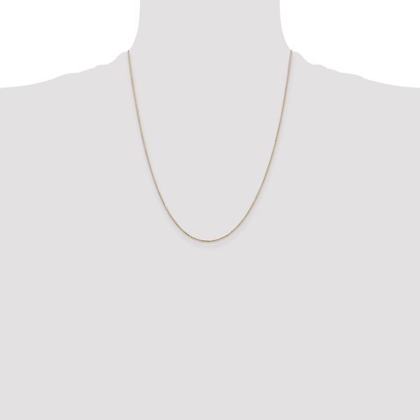 Leslie's 10k .8mm D/C Cable with Lobster Clasp Chain - Image 4