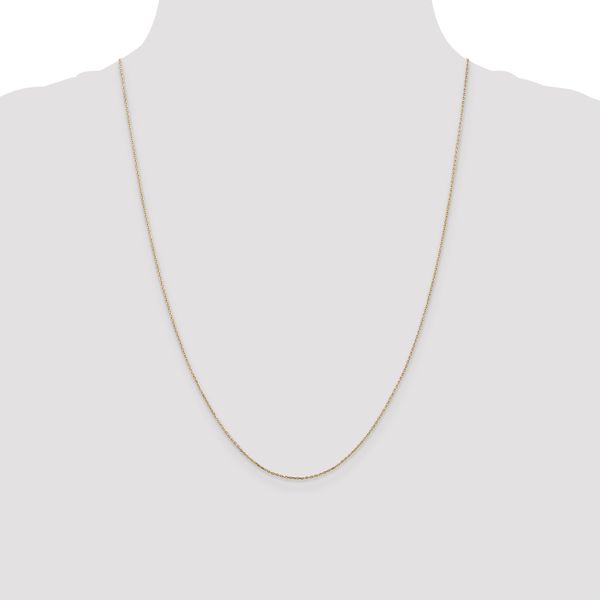 Leslie's 10k .8mm D/C Cable with Lobster Clasp Chain - Image 4