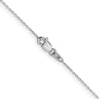 Leslie's 10k White Gold .8mm D/C Cable with Lobster Clasp Chain - Image 3