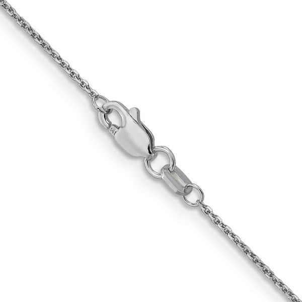 Leslie's 10k White Gold .95mm D/C Cable Chain - Image 3