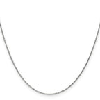 Leslie's 10k White Gold .95mm D/C Cable Chain - Image 2