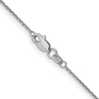 Leslie's 10k White Gold .95mm D/C Cable Chain - Image 3