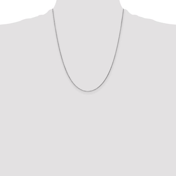 Leslie's 10k White Gold .95mm D/C Cable Chain - Image 4