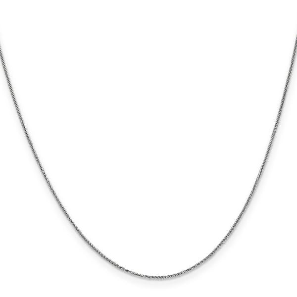 Leslie's 10k White Gold .8mm Spiga Chain - Image 2