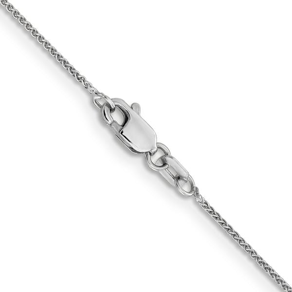 Leslie's 10k White Gold .8mm Spiga Chain - Image 3