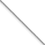 Leslie's 10k White Gold .8mm Spiga Chain