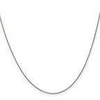 Leslie's 10k White Gold .8mm Spiga Chain - Image 2