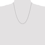 Leslie's 10k White Gold .8mm Spiga Chain - Image 4