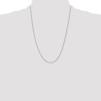 Leslie's 10k White Gold .8mm Spiga Chain - Image 4