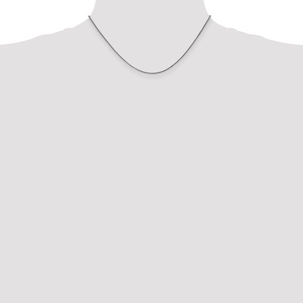 Leslie's 10k White Gold 1.25mm D/C Spiga Chain - Image 4