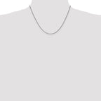 Leslie's 10k White Gold 1.25mm D/C Spiga Chain - Image 4