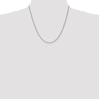 Leslie's 10k White Gold 1.25mm D/C Spiga Chain - Image 4
