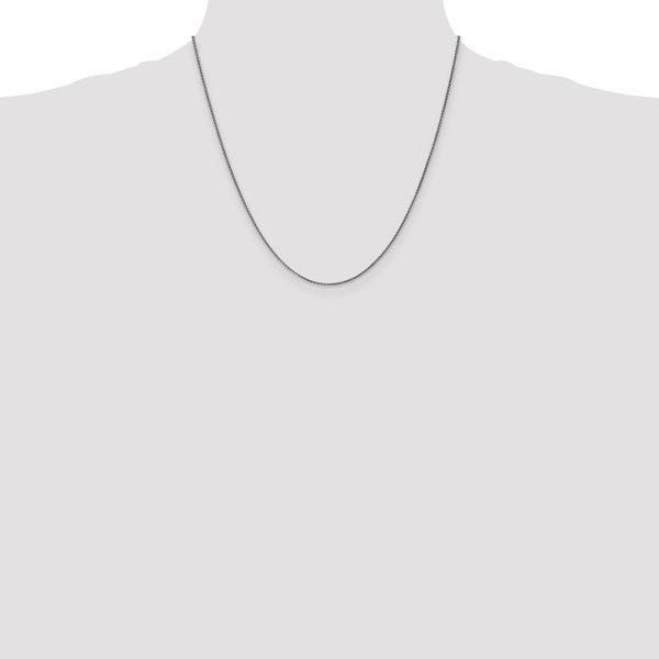 Leslie's 10k White Gold 1.25mm D/C Spiga Chain - Image 4