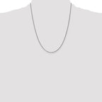 Leslie's 10k White Gold 1.25mm D/C Spiga Chain - Image 4